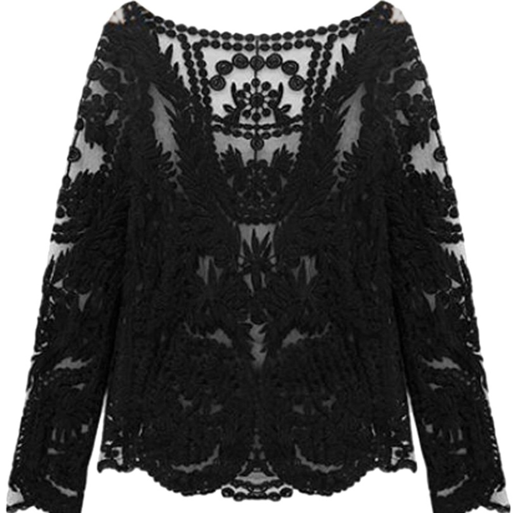 Black lace top